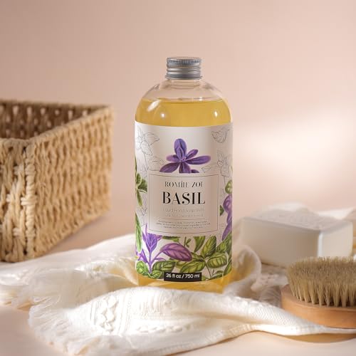 Liquid Hand Soap Refill with Basil Scent - 750ml, Moisturizing & Cruelty-Free
