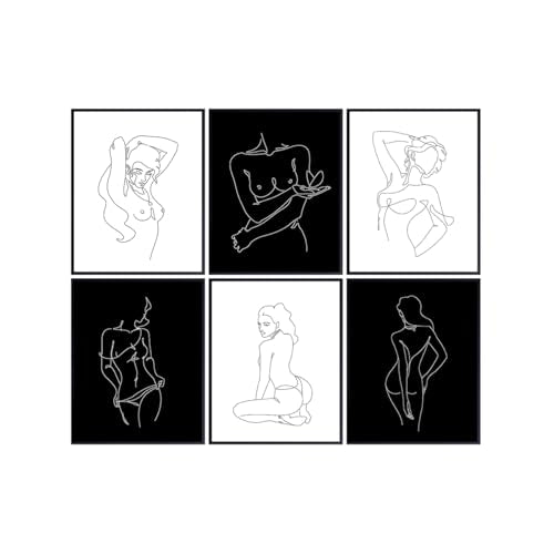 Minimalist Line Art Wall Decor - Modern Abstract Poster for Living Room & Bedroom