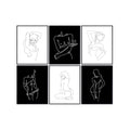 Minimalist Line Art Wall Decor - Modern Abstract Poster for Living Room & Bedroom