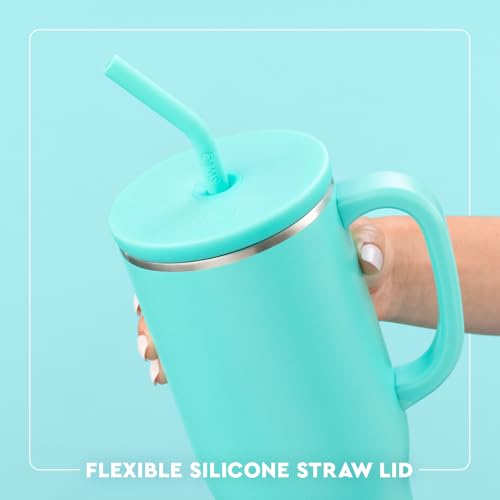40oz Insulated Mug with Handle & Straw - Boo Crew Mummy