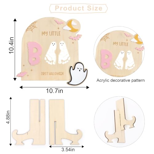First Halloween Baby Wood Sign - Milestone Keepsake for Nursery & Photos