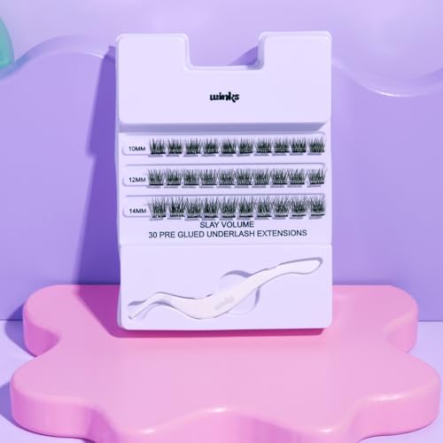 Volume Press On Eyelash Extensions - DIY Clusters, 30 Individual Natural Lashes - Pack of 1
