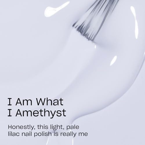 OPI I Am What I Amethyst Nail Lacquer - Opaque Soft Blue, 7-Day Chip-Resistant Polish