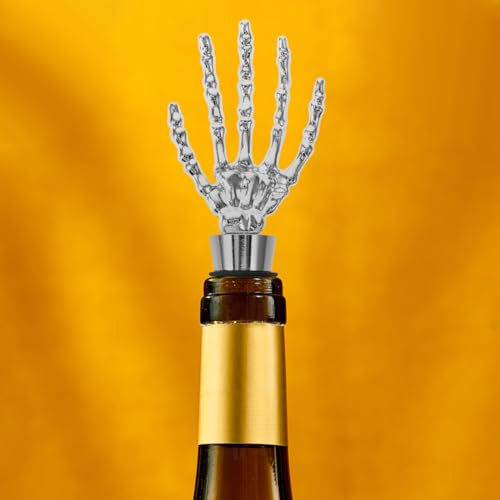 Skeleton Hand Wine Bottle Stopper - Halloween Party Decor, 2 Pack