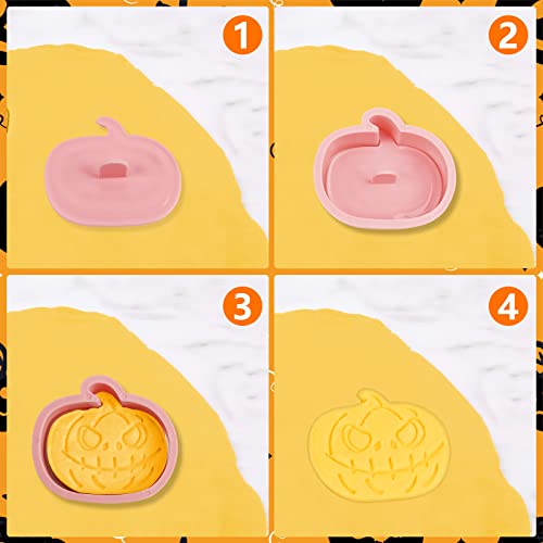 Halloween Cookie Cutters Set - 8 Pcs 3D Holiday Baking Decorations