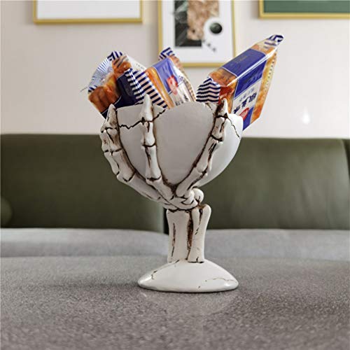 Skeleton Hands Candy Holder Halloween Bowl for Trick-or-Treat & Party Decor