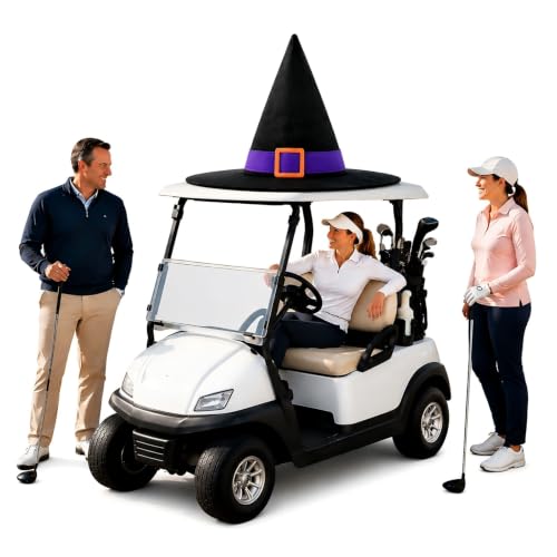 Halloween Witch Hat Car Decoration Set for Golf Carts & Trucks