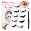 Self Adhesive Eyelashes - Natural Look Spiky Manga Reusable False Lashes A21
