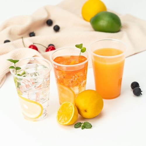 Disposable Plastic Cups 9 oz - Clear Bulk Pack of 2000 for Weddings & Parties - Variation of 9 oz 2000 Pack
