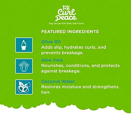 Curl Peace Just For Me Nourishing & Defining Slime Styler (3 Pack). Children’s weightless hair gel perfect for wash and go curl definition or texture setting. 12oz.