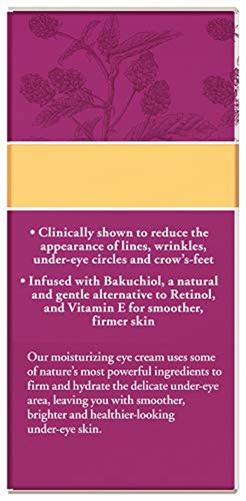 Burt's Bees Renewal Smoothing Eye Cream, Firming Eye Cream, Hibiscus 0.58 Ounce