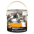 Halloween Metal Cookie Cutter Set with Spooky Shapes - Silver, 18-Piece