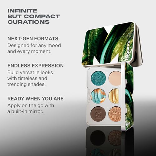 Morphe ChromaPlus 6-Pan Eyeshadow Palette - Python Code - Neutral & Bold Shades
