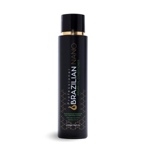 Brazilian Nano Moisturizing Conditioner for Damaged Dry Hair, Argan Oil Conditioner for Women Men to Strengthen Detangle and Hydrate, No Sulfates or Parabens, Anti Frizz Nourishing Hair, 16.9 Fl Oz