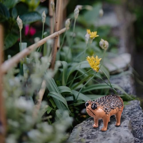 Funny Grumpy Frog Statue - Resin Garden & Yard Decor, Outdoor Sculpture