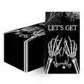 Halloween Paper Napkins 50Pcs Black Cobweb Skeleton Scary Theme 4.3x7.9 Inches