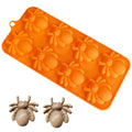 Halloween Spider Silicone Mold for Candy & Cake Decorations, 8 Cavity