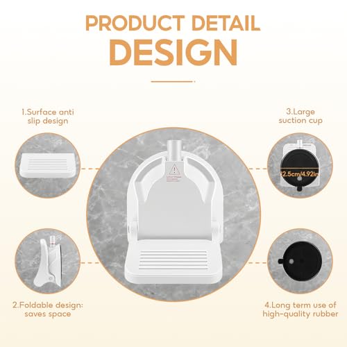 Shower Foot Rest with Strong Suction Cups for Shaving & Foot Care
