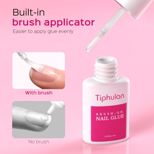 Super Strong Nail Glue for Press Ons & Tips - 4 Tubes, Salon Quality, Long Lasting