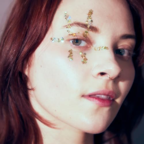 Unicorn Snot Macro Face & Body Glitter - Solar Gold, Cosmetic Grade, Large Particles