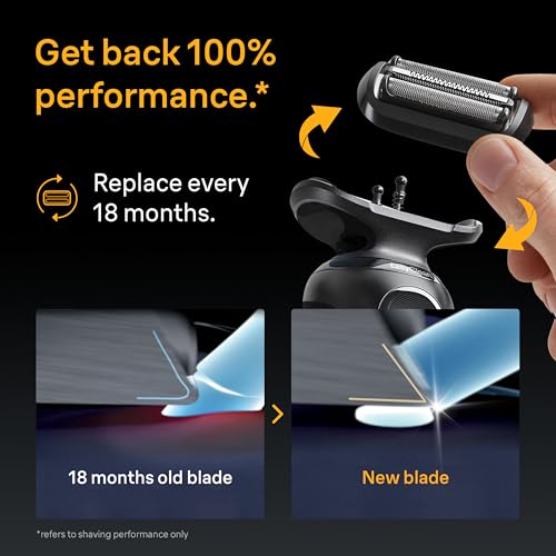 Braun Series 5 Electric Shaver Replacement Head - Black - Compatible with Series 5 50-52