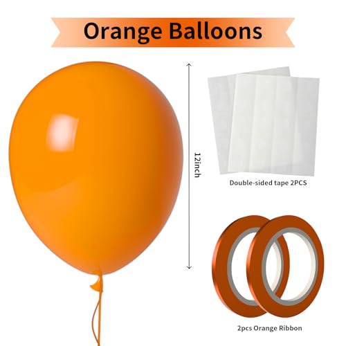 Orange Latex Balloons 100 Pack 12 Inch Party Decorations - Extra Thick