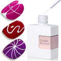 White Metallic Gel Liner Nail Art Polish - Mirror Chrome Effect, 15ml