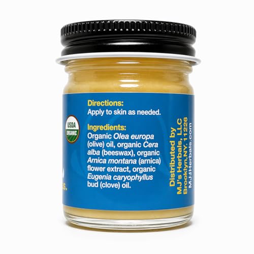 Organic Arnica Salve - Moisturizing Herbal Skincare Balm, 1 oz - Handmade