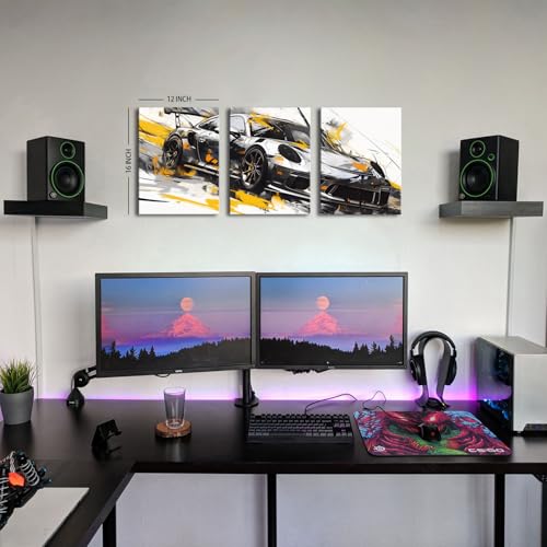 Car Poster Abstract Graffiti Supercar Wall Art for Boys Bedroom 12x16 Inches - Sports Car Variation