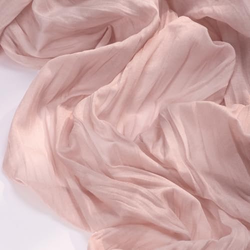 Dusty Pink Cheesecloth Table Runner 10ft x 3pcs Fall Boho Wedding Home Decor