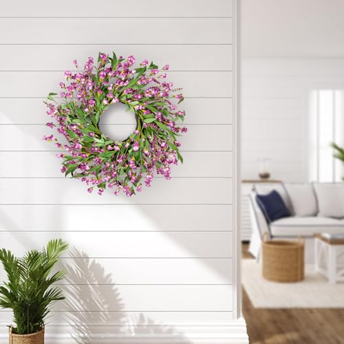 24-Inch Autumn Wreath for Front Door Fall Home Decor Handmade Harvest