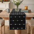 Rustic Cotton Woven Table Runner 12x60 Inch Farmhouse Halloween Decor