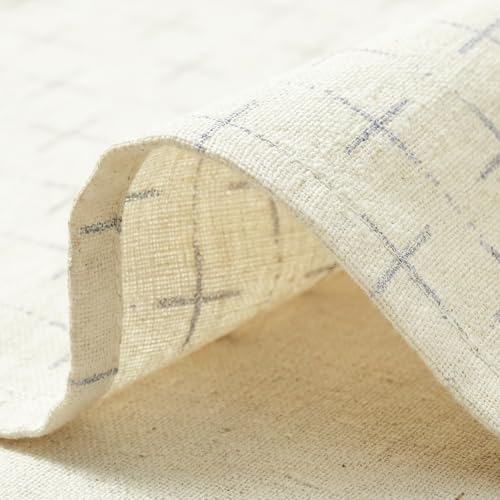 White Cross-Star Textured Table Runner 13x72 Inch - Seasonal Waterproof Rustic Home Decor