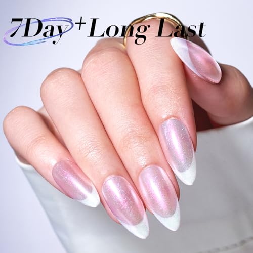 Pearl Sparkle Chrome Quick Dry Nail Polish - Shiny Pearl White Finish