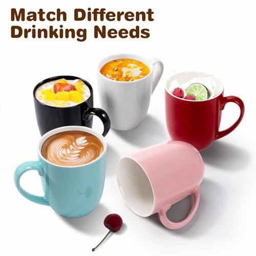Large Pink Coffee Mug 16oz with Handle - Novelty Tea Cup for Office & Home