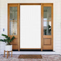 Personalized Door Banner with Logo Text - White Solid No Design Custom Door Cover