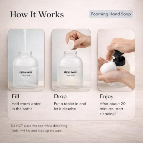Foaming Hand Soap Refill Tablets Variety Pack - Vanilla, Orange, Lavender, 12 Pack