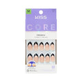Full of Fun Short Almond Press On Nails with Glue - Black, Medium, 32 Nails
