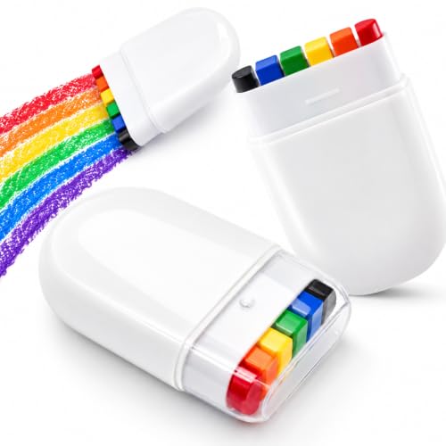2 Pack Rainbow Pride Face & Body Paint Sticks for Parade & Celebrations