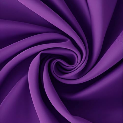 Purple Waterproof Table Runner 90 Inch Long - Set of 4 - Elegant Polyester Fabric