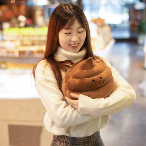 Poop Plush Pillow - Brown 9 Inch Funny Stuffed Toy for Kids & Adults