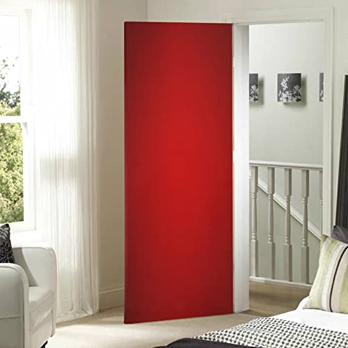 Red Christmas Door Cover 35x79 Inch Winter Holiday Porch Banner for Home & Party Decor