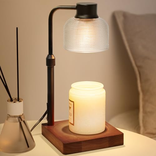 Candle Warmer Lamp with Timer - Brown, Safe Flameless Wax Warmer for Home and Gift