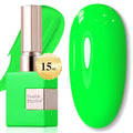Bright Green Gel Nail Polish - 15ML Same Color Soak Off Manicure Set - Hot Green Variation