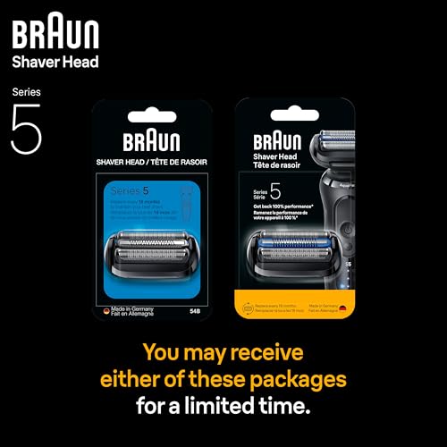 Braun Series 5 Electric Shaver Replacement Head - Black - Compatible with Series 5 50-52