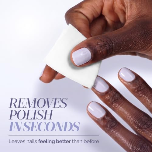Nail Polish Remover Pads 10pcs - Non-Acetone, Strengthening & Moisturizing