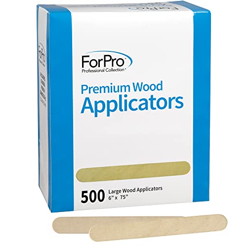 500 Pack Large Wood Waxing Applicators - Hair Removal & Spa Tools
