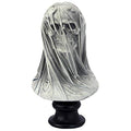 Samhain's Veiled Maiden of Death Bust Statue - Gothic Skeleton Decor