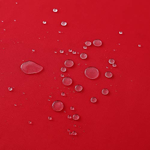 Red Rectangle Waterproof Tablecloth 60 x 120 Inches - Heavyweight Polyester