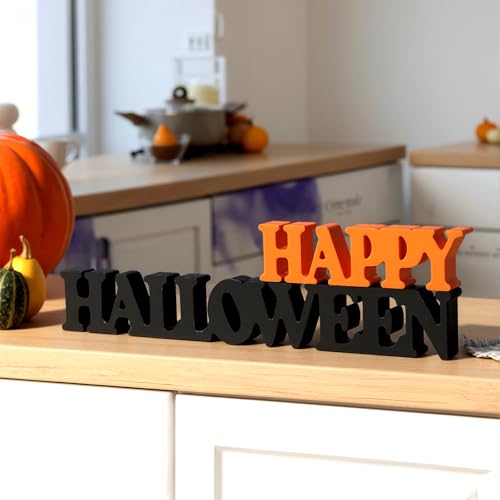 Halloween Wooden Sign Blocks - Happy Halloween Tabletop Decor - Variation of THIS listing